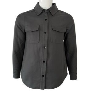 Duck Camp Lightweight Brush Jacket Men Size Small Lined Shacket Raven